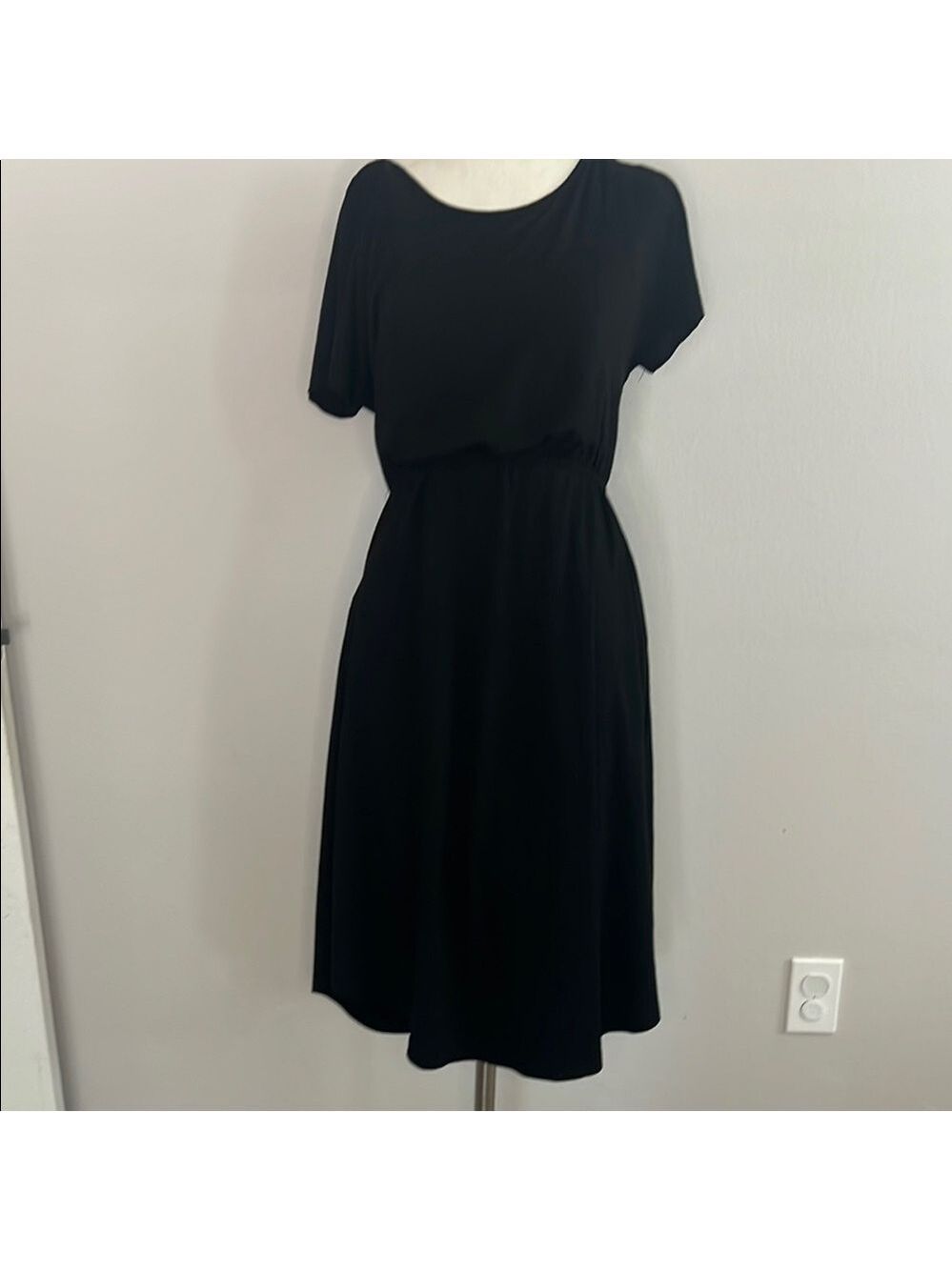 Maternity Black Nursing Friendly Dress [BA0442]